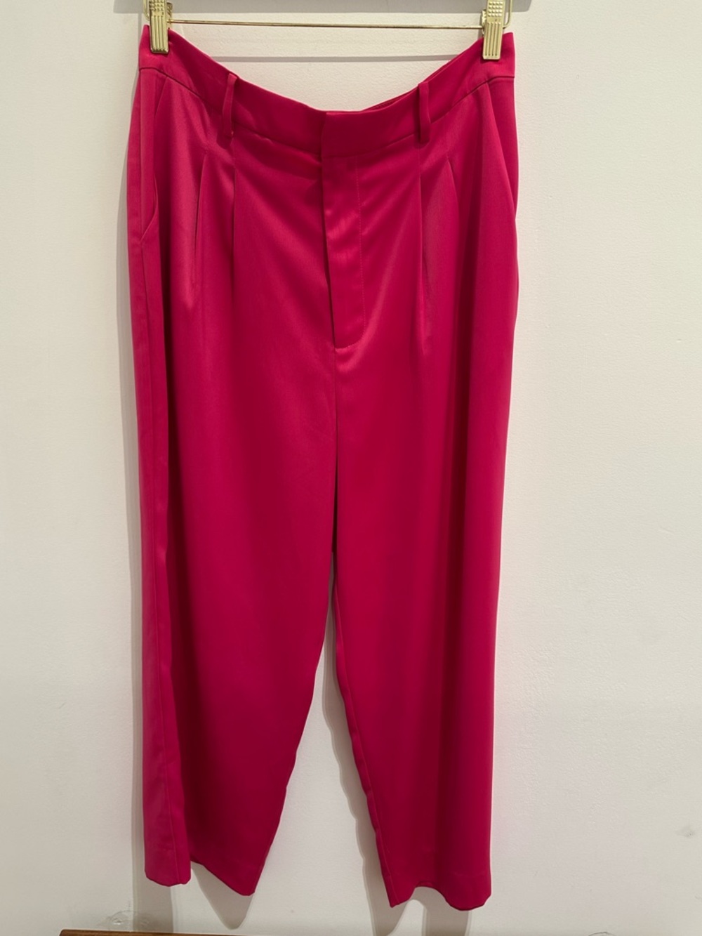 Hot Pink High-Waist Trousers
